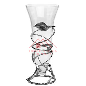 Jarrones modernos con forma de cono para macetas, para decoración de hoteles y restaurantes, jarrones de suelo estriado único para centros de mesa de boda - Product Image 6