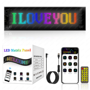 Led Thông Minh Màn Hình mềm USB Xe Màn hình linh hoạt quảng cáo không thấm nước HD màn hình hiển thị LED Glow Window Sticker LED ma trận Bảng điều chỉnh - Product Image 3