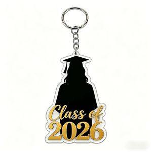 Nouveau porte-clés en acrylique en gros, pendentif souvenir de remise de diplôme, breloque de sac chapeau de docteur pour vêtements de bachelier - Product Image 4