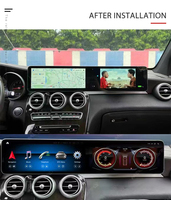 Autoradio Android double écran W205 12,3 pouces pour Mercedes Benz Classe C GLC X253, 8 cœurs, Plug & Play, vente en gros