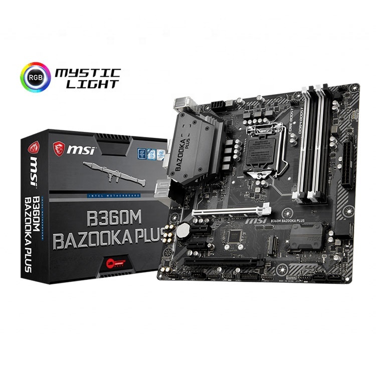 MSI B360M BAZOOKA PLUS Motherboard - 64GB DDR4 Gaming Power