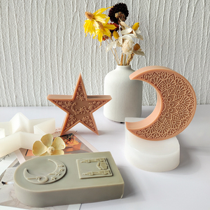 <span class=keywords><strong>Castillo</strong></span> vela molde Ramadán decoración vela molde arco puerta silicona molde Luna estrella vela molde Ramadán regalo idea decoración del hogar - Product Image 6