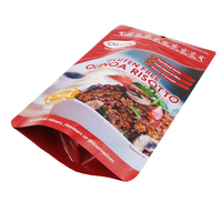 Sacs en Mylar imprimés UV personnalisés, pochettes verticales pour risotto instantané, repas prêts à consommer, emballages alimentaires pratiques pour riz