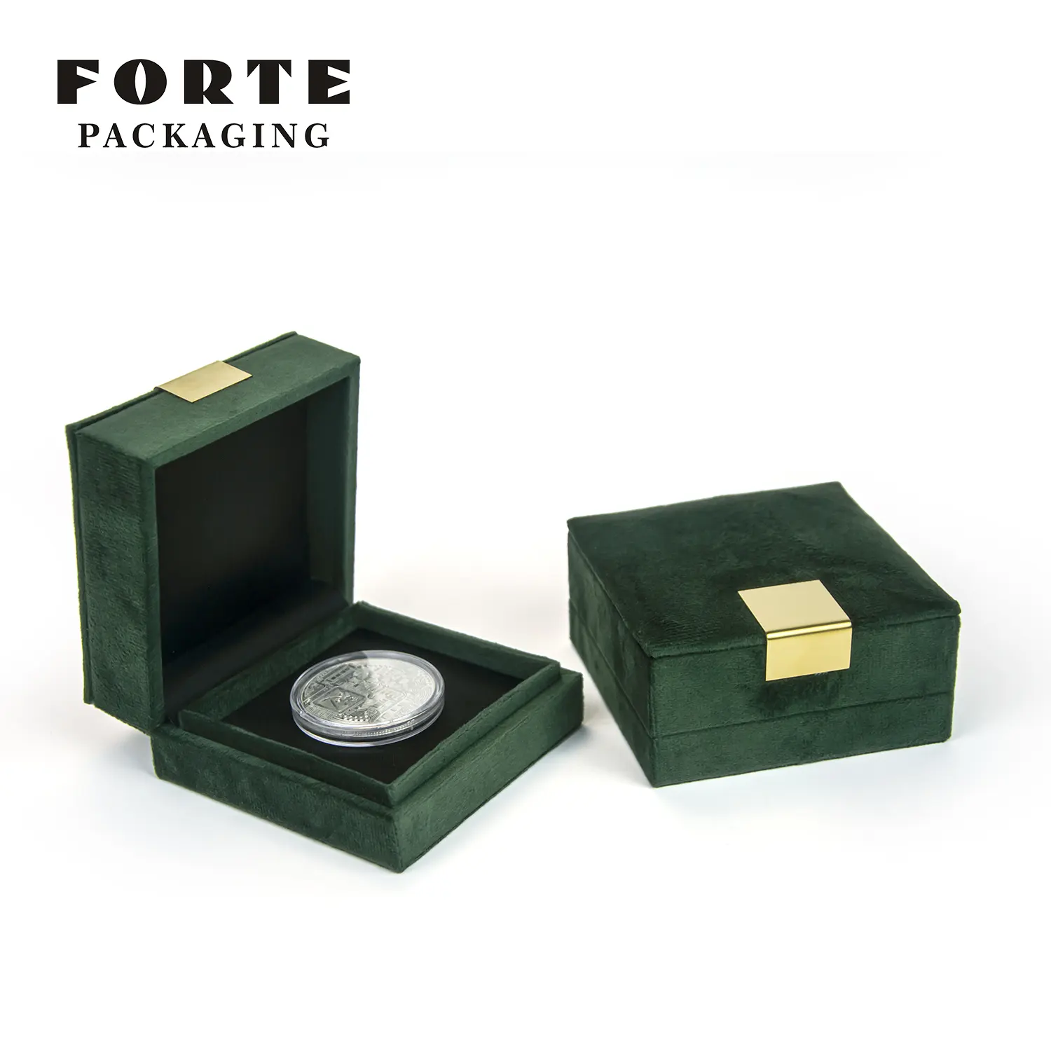 FORTE haut de gamme Deutschland capsule or pièce emballage boîte argent médaille boîte royale noble pièce de monnaie avec personnalisé
