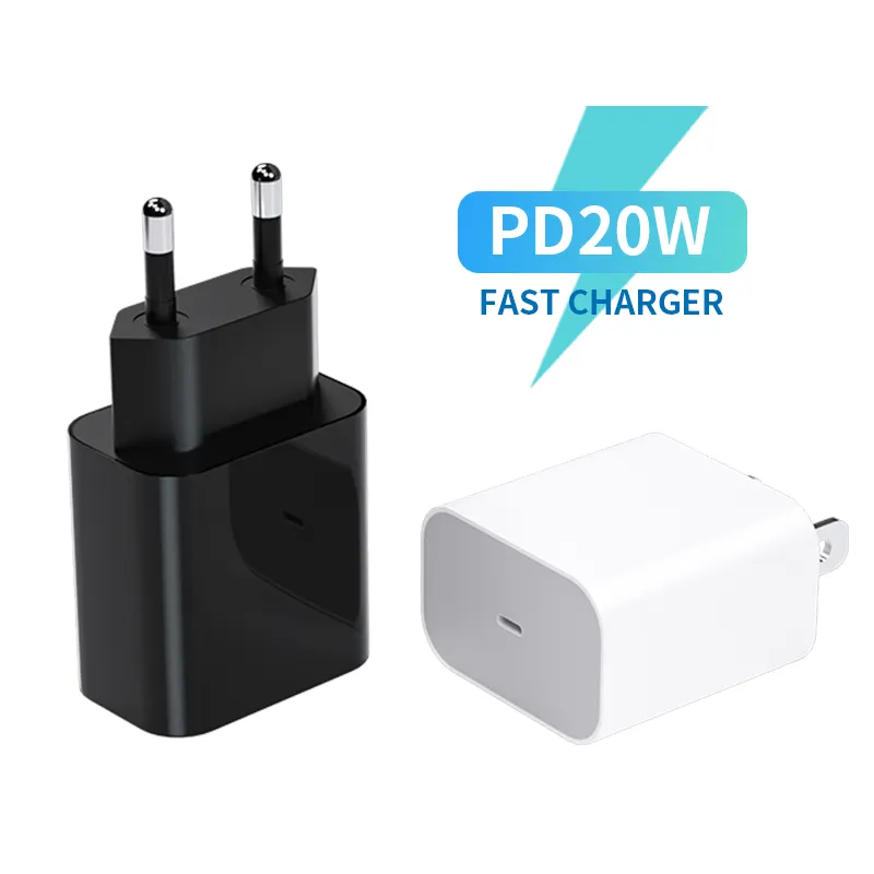 Type-C 20W Quick Charge US EU Plug For Apple IPhone 13 12 11 Pro Max Mini X XS XR AirPods IPad USB C To IPhone Adapter Charging