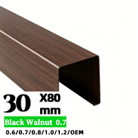 Offre Flash : Plafond Linéaire Moderne en Aluminium à Profil en U 30x80mm, Grille de Faux Plafond Acoustique Ignifuge Légère pour Hôtels