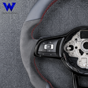 Volant en cuir antidérapant au design ergonomique adapté à Volkswagen <span class=keywords><strong>Golf</strong></span> <span class=keywords><strong>Gtd</strong></span> Polo 1.<span class=keywords><strong>2</strong></span> Polo 1.6 Polo 1.8 Polo <span class=keywords><strong>2</strong></span>.0 Bora Tdi Caddy - Product Image 6
