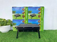 Barbecue portable pliable en acier pour jardin, camping, grand et petit format, résistant au feu, au charbon de bois, mini barbecue pour l'extérieur