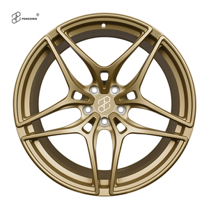 Jantes en alliage forgé Pengzhen Monoblock à revêtement poudré doré à cinq branches de 18 à 22 pouces pour McLaren 600LT 765LT 720S <span class=keywords><strong>F1</strong></span> - Product Image 1