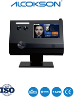 Thermomètre infrarouge à reconnaissance faciale, testeur d'alcoolémie, détection avant le service, machine tout-en-un avec gestion par plateforme cloud