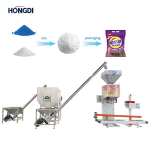 Línea de Producción Automática de Empaquetado de Plástico con Máquinas de Llenado para Mezclar y Empacar Polvo para Hornear, Azúcar y Detergente - Product Image 1
