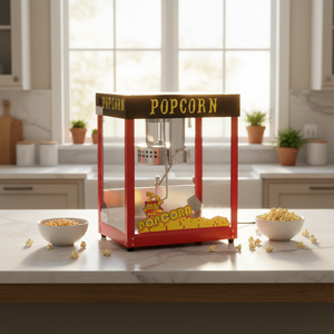 Máquina de Palomitas de Maíz a Gas de Acero Inoxidable HN QDMECH, Antiadherente, para Cine, Restaurante, Bar de Snacks - Product Image 1