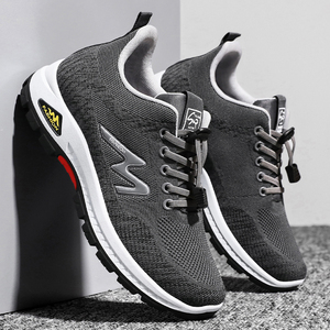 High Quality Men Lace-up Cowhide Phylon Mesh Fashion Trend Flexible Soft Sole Comfortable <b>Running</b> and Walking Sports Shoes - Product Image 2