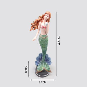 Figura <span class=keywords><strong>de</strong></span> sirena <span class=keywords><strong>de</strong></span> la resina arte escultura bruja estatua decoración regalo casa estatuilla hogar Decoración - Product Image 3