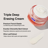 Crema de colágeno OEM/ODM, crema de colágeno elástica y Reafirmante de 50ml para hidratación y alivio de arrugas para el cuidado facial de las mujeres