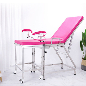 Lettino Ginecologico in Acciaio Inossidabile Rinforzato, Letto Multifunzionale per Parto Privato, Poltrona Ginecologica per Ambulatorio - Product Image 4