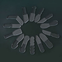 Râpe exfoliante double face en plastique long pour pieds, éliminateur de callosités et peaux mortes, outil de pédicure professionnel