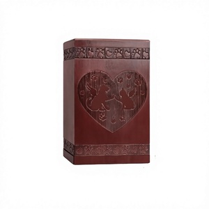 Hand Carved Wood Pet Cremation <b>Urn</b> for <b>Dog</b> Ashes Wooden <b>Dog</b> Cat <b>Urn</b> for Ashes Keepsake <b>Urn</b> for Ashes with Free Velvet Bag - Product Image 1
