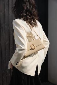 Bolso de Mano Minimalista de Cuero Genuino Rígido, Bolso de Noche Inspirado en Diseñadores para Bodas, Fiestas, Trabajo Diario - Product Image 6