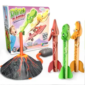 Hot Sale Andere Spaß Outdoor Dino Blasters starten Spielzeug Schaum Dinosaurier Raketenwerfer für Kinder Sport Schieß spiel