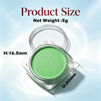 Pot carré professionnel 5g avec couvercle rond pour peinture corporelle, maquillage, peinture à base d'eau non toxique - Peinture corporelle pour fête d'Halloween