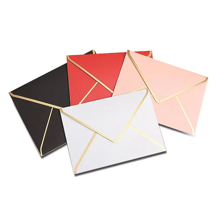 도매 사용자 정의 디자인 다채로운 봉투 선물 카드