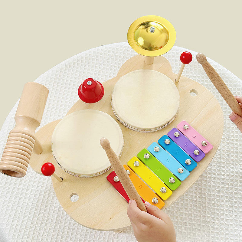 Xylophone Musical Set For Toddlers Baby Musical Instruments Wooden