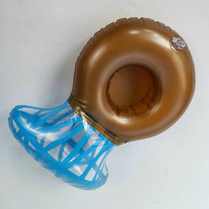Portabevande da birra Float Float in PVC rotondi in PVC personalizzato per bevande sottobicchieri per piscina gonfiabile portabicchieri - Product Image 5