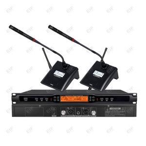 Sistema de Micrófono Inalámbrico de 2 Canales HP-1100 con Batería AA y Conector XLR para Discoteca/Bar/Club/Uso Doméstico - Product Image 5