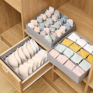16 Cell Foldable Oxford Fabric Clothing Organizer for Wardrobe Socks Underwear Closet <b>Storage</b> <b>Box</b> - Product Image 3