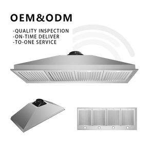 เครื่องดูดควันสเตนเลสสตีลแบบฝังขนาด60นิ้วห้องครัวเชิงพาณิชย์ขายตรงสำหรับใช้ในครัวเรือน - Product Image 1