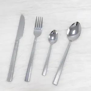 New design Silverware Set Stainless Steel gold Flatware Set Service for 4 Tableware Cutlery Set for Home Restaurant Party