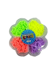 Jouets sensoriels extensibles en forme de chenille TPR multicolores, jouets anti-stress à presser, lot de fleurs, jouets sensoriels pour enfants et adultes - Product Image 1