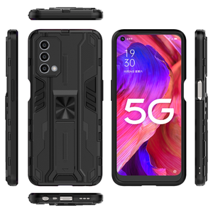 เคสแข็งกันกระแทกมีขาตั้งสำหรับสมาร์ทโฟน <span class=keywords><strong>OnePlus</strong></span> <span class=keywords><strong>Nord</strong></span> N200 <span class=keywords><strong>5G</strong></span> - Product Image 1