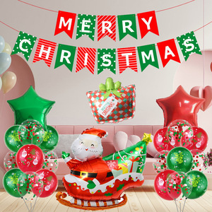 <span class=keywords><strong>Père</strong></span> <span class=keywords><strong>Noël</strong></span> Latex Cadeau Drapeau Imprimé Ballon Costume Accessoires pour Décorations De Fête De <span class=keywords><strong>Noël</strong></span> Fournitures De Fête Promotionnelles - Product Image 4