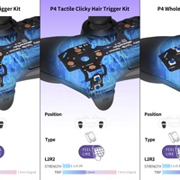 Kit de boutons de déclenchement tactiles personnalisés Extremerate pour manette PS4 Slim Pro
