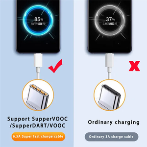 Câble de charge rapide Super Flash 80W <span class=keywords><strong>65W</strong></span> Type-C USB Type C 6.5A pour OPPO SUPERVOOC Reno8 Reno9 Reno10 Pro+ K10 Find X5 X6 Pro - Product Image 3