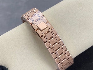 high <b>top</b> quality watch Waterproof 41mm THB factory 3120 movement 15412 Frosted <b>Rose</b> Gold Diamond Diver Skeleton watch - Product Image 4
