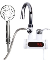 Robinet électrique à affichage numérique Chauffe-eau instantané eau chaude et froide pour hôtels et foyers Langue anglaise Plastique