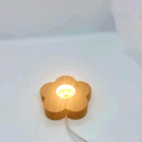 Boule de cristal base en bois ornement artisanal bricolage petite veilleuse personnalisation de couleurs multiples