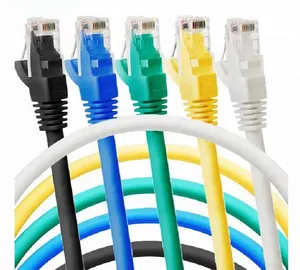 초박형 점퍼 cat6A SSTP RJ45 이더넷 점퍼 4 코어 케이블 5m 순수 구리 28AWG 30AWG 통신 용 점퍼 케이블