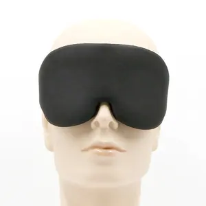 Mascherina per occhi personalizzata per dormire 3D di alta qualità sagomata a rimbalzo lento per dormire set maschera per gli occhi da viaggio