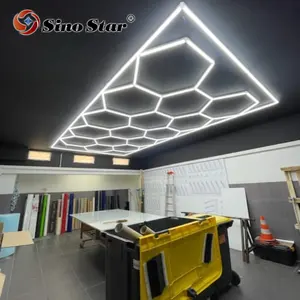 Sino Star SS321 2,4 M * 4,76 M panal led COCHE detallando techo hexagonal taller garaje forma hexagonal luz LED