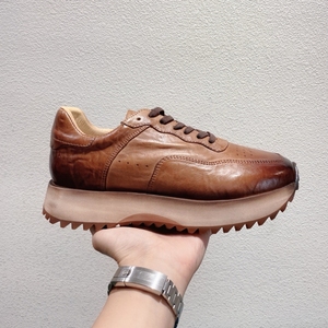 Mocassins en cuir de vachette de qualité supérieure, faits à la main, à bout fermé, à lacets, pour un usage décontracté, pour les mariages, les saisons estivales - Product Image 2