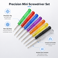 Mini Destornillador de Estrella T10 T15 T20 T25 T30 de Acero 45 con Mango de Plástico para Reparación de Electrónica