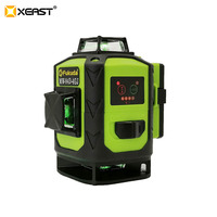 Niveau laser vert industriel Fukuda MW-94D-4GJ 4D 16 lignes, 360° vertical et horizontal, mode extérieur, rotation automatique, 3 mm/10 m