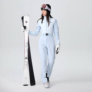 Combinaison de <span class=keywords><strong>ski</strong></span> pour femme, combinaison de <span class=keywords><strong>ski</strong></span> à taille haute, extensible, ajustée, amincissante, imperméable, chaude, respirante, coupe-vent, pour le <span class=keywords><strong>ski</strong></span> - Product Image 2