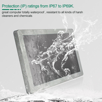 Computadora Industrial con Panel Impermeable IP69k, Dispositivo Completo a Prueba de Agua para la Industria, PC Industrial con Panel Impermeable IP67/IP69K