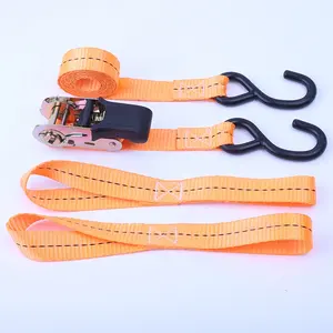 25mm עניבת מחגר למטה רצועת מצליף חגורת מתח מטען כבד Duty מחגר רצועות עם S וו