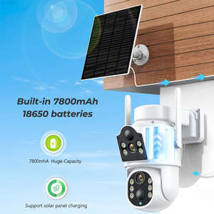 Icsee 2K inalámbrico HD 4MP cámara de seguridad de doble lente de doble imagen Solar CCTV impermeable red al aire libre WiFi remoto seguridad del hogar - Product Image 2